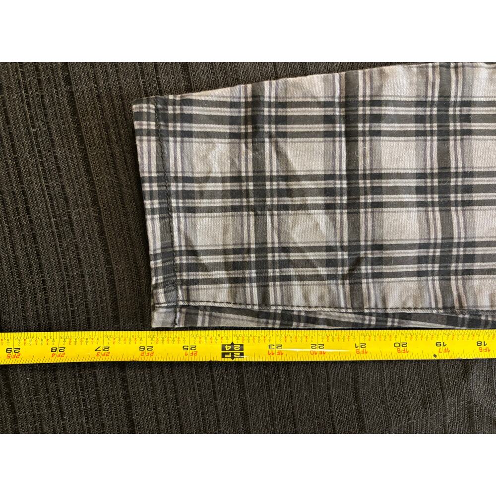 NINE WEST Wm Sz 12 Glasgow Plaid Heidi Pull-On Pants Charcoal Gray & Black - Picture 8 of 8